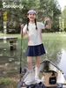 Body para bebé Ropa Kidsren Traje de Verano para Niñas 2026 Nueva Camiseta de Manga Corta Kidsren Falda Corta Culottes Falda Delgada