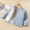 Chamarra acolchada de algodón para niños para invierno, prenda superior cálida para niños y niñas, chamarra acolchada de tres capas para bebé para usar por dentro y por fuera, ropa para niños mayores