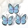Borboletas de Tecido Coloridas Flores Artificiais, Acessório de Cabelo Estilo Antigo Kit de Material de Flores DIY, Decoração Floral para Fotografia