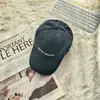 Gorra de Béisbol Azul Marino con Bordado de Letra para Mujer, Circunferencia de Cabeza Grande, Corona Profunda, Visera Ancha, Sensación de Alta Gama, Adecuada para Caras Grandes
