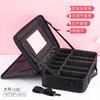 Bolsa de Maquiagem para Mulheres, Portátil, Grande Capacidade, Bolsa Profissional para Maquiadores e Armazenamento de Cosméticos, Fabricante de Caixa de Ferramentas para Tatuagem, com Logo Adicionado