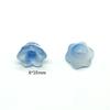 Cuentas checas esmalte de color pétalos 6*10mm Capullo de Campanilla flor de campana lirio del valle accesorios para joyería DIY material para pasadores de pelo