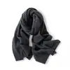 Nueva colección de otoño e invierno: Bufanda 100% cachemira pura para mujer, color liso, versátil, cálida y elegante, chal tejido para usar en capas