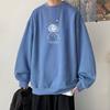 Sudadera Pulóver de Primavera 2024 para Hombre, Marca Nueva Ins de Moda, Cuello Redondo, Corte Holgado, Camiseta Básica de Manga Larga, Top para Hombre