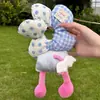 Serie de Trasero de Mickey de Gama Alta Lindo Flor Pie Ola Punto Lazo para el Cabello Cuerda para Moño Accesorio para el Cabello