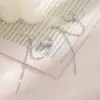 Adecuado para cara redonda, aretes delgados, estilo coreano para mujer, elegantes aretes de diamantes con borlas largas y elegantes de celebridades de Internet.