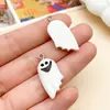 Halloween Desenho Animado Crânio Cabeça de Abóbora Fantasma Resina Pingente Charms DIY Colar Brincos Acessórios de Joias
