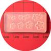 Accesorios para Arte de Uñas Molde de Silicona para Uñas DIY Hecho a Mano Popular Flor de Cinco Pétalos Flor Blanca Pequeña Rosa Crisantemo Ins Estilo Caliente