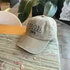 Gorra de Béisbol Bordada con Letras Lavadas Estilo Americano para Hombres y Mujeres, Gorra de Invierno con Visera Curva, Sombrero Versátil Casual para Estudiantes y Parejas