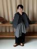 Pantalones Falda Cheese and Meow para Niños Niños Estilo Coreano Nuevo Otoño 2025 Cuadros Pierna Ancha Pantalones Casuales para Niños Niños de Moda