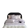 Conjunto de verão de Tencel com 100 fios, quatro peças, capa de edredom floral de luxo leve, lençol fresco de seda gelada, roupa de cama dupla face para dormir sem roupa