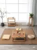 Mesa Quadrada Pequena de Tatami, Mesinha de Centro Pequena Estilo Japonês, Mesa para Varanda de Casa e Janela Saliente, Mesa Baixa Estilo Zen, Mesa Quadrada para Chá, Mesa Kang