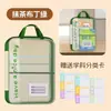Temporada de regreso a clases bolsa vertical de archivo en forma de L engrosada para clasificación por materia de clase, bolso de mano para documentos de material de estudio para estudiantes