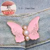Hebilla de Cintura Floral Mariposa Bicolor Perla Desmontable Cinturilla Ajustable Sin Costura Ajuste de Talla Hebilla Fija