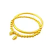 Tienda de Oro Mismo Estilo Arena Dorada Método Antiguo Herencia Anillo Liso Pulsera Apilable Dos Generaciones de Alegría Pulsera de Cuentas Joyería de Boda Venta al por Mayor