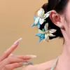 Pinza Lateral para el Cabello Flor de Tela Estrella de Mar Estilo Vacaciones de Verano en la Costa Pinza de Pato Peineta Versátil y de Atmósfera de Lujo Ligero para Mujer