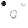 Pendientes de Titanio G23 Aleación de Titanio F136 Aro Sencillo Anillos para Labios Joyería para Piercings Corporales Pulida a Mano Aros Redondos en Forma de D