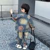 Conjunto Jeans Outono para Meninos 2026 Primavera e Outono Novo Estilo Coreano Infantil Elegante Tendência Conjunto de 2 Peças para Crianças Pequenas
