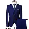Conjunto de Terno Casual de Negócios Masculino 2025 Terno Vermelho de Três Peças Qt3002-533 Conjunto de Três Peças
