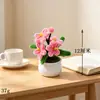 Producto Terminado: Planta en Maceta Mini Girasol Palo Retorcido, Flor Artificial, Adorno de Escritorio para Estudio, Decoración de Año Nuevo, Día del Maestro