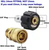Conector rápido de cobre estándar americano roscado 3/4 más vendido de Amazon para lavadoras de autos de alta presión, adaptador de pistola de agua 3/8