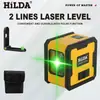 Nivelador Láser Pequeño Portátil Mini Luz Fuerte Línea Fina Dibujo Automático de Línea Proyector de Línea Verde de 2 Líneas Venta al por Mayor