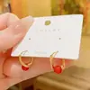 Pendientes de Ágata de Diseño Versátil Único 2025 Nuevos de Moda Celebridad de Internet Brazaletes de Oreja Versátiles Moda de Lujo Ligero Pendientes Versátiles