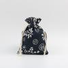 Bolsa de Algodão e Linho com Cordão Estampada em Madeira para Orelha Bolsa de Barbante para Presente de Joias Bolsa Pequena de Cordão Vazia para Embalagem de Joias