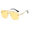 Aliexpress 2026 Nuevas Gafas de Sol de Moda para Hombres, Gafas Cuadradas Sin Marco para Mujeres, Fabricante Mayorista de Gafas de Moda