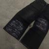 Estilo Calle Nuevo Americano Europeo Estilo Costa Oeste Lavado Viejo Oscuro Holgados Casuales Jeans Y2K Mayoreo