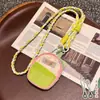 Cordão para Celular Transversal Cáqui Porta-Moedas Ajustável Outdoor Anti-Perda Ins Artesanal Fofo Feminino Tendência D