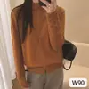 Cárdigan de Punto de Ganchillo Hueco de Invierno para Mujer, Moda, Cuello Alto, Botones al Frente, Abrigo de Punto con Suave Piel de Mapache