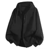 Em estoque Outono/Inverno 2026 novo moletom cardigã com capuz cor sólida estilo americano para homens, corte solto, tamanho grande, jaqueta casual com zíper