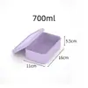 Lonchera de Silicona Personalizada, Caja Cuadrada para Comida Congelada, Caja de Almacenamiento de Alimentos, Caja Sellada, Caja de Conservación de Silicona Engrosada