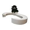 UHPC alberca de árbol de ocio macizo de flores paisaje exterior asiento de terrazo macizo de flores cemento transparente claro concreto asiento largo