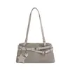 Bolso de Hombro de Cuero Aceitado y Encerado de Gama Alta 2026 para Mujer, Bolso Cruzado Versátil Estilo Vintage con Colgante de Estrella a la Moda