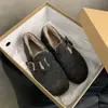 Zapatos Birkenstock Retro Forrados de Lana para Mujer, Nuevos Mocasines Estilo Coreano Otoño e Invierno 2024, Zapatos de Algodón Cálidos Forrados de Lana