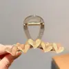 Pinza para el cabello de lujo de alta gama en color marrón, tamaño grande nuevo para cabello grueso, pinza de tiburón para recogidos en la parte posterior de la cabeza, accesorio para el cabello de uso diario