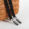 Corda de Cintura Preta Revestida de Plástico 1,2cm Acessórios para Vestuário Calças Esportivas Casuais Cordão de Moletom Calças com Cordão Cós Corda Revestida de Plástico