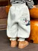 Pantalones Largos de Invierno con Forro Polar para Niños, Pantalones Jogger Cálidos de Invierno para Niños, Ropa Infantil, Pantalones Casuales de Invierno, Ropa para Niños