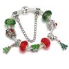 Oferta especial! 25 Pulseira de Cristal de Natal Pulseira Mulheres Árvore de Natal Sino Pingente AMOR Corrente Banhada a Prata