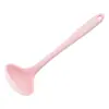 Ponto Fabricante Atacado Pequeno Panela Antiaderente Silicone Colher de Sopa com Cabo Longo Utensílios de Cozinha Colher