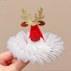 Lindo Gorro Rojo de Navidad Pinza para el Cabello con Flequillo Pinza para el Flequillo Roto Delantero Pinza para el Cabello Accesorios para Fotos Ambiente Disfraz