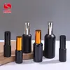 Frasco Spray de Vidro Preto Personalizado de Alta Qualidade para Loção de Protetor Solar e Essência, Frasco Portátil de Viagem com Borrifador Fino