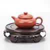 Base de Vaso de Madeira Maciça, Suporte de Vaso de Cerâmica, Ornamento de Bonsai, Bule, Bandeja Reservatório de Água de Ébano Preto, Artesanato, Bandeja de Base de Redwood