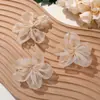 Estilo Fada Doce da Floresta Malha Cor Lisa Grande Flor de Cinco Pétalas DIY Roupas Feitas à Mão Acessórios de Cabelo Bolsas Sapatos Acessórios de Flor
