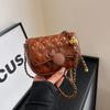 Bolso para Niños 2024 Nueva Llegada Bordado Estilo Fragante Mini Diamante A Cuadros Bolso de Cadena Nicho Niña Padre-Hijo Bolso Cruzado Comercio Exterior