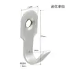 Mini gancho de acero inoxidable de carga sólida para baño, cocina, pared trasera de la puerta, gancho de metal perforado para ropa, gancho para objetos pequeños y bolsas