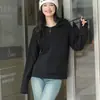 [Venta especial de liquidación, sin devoluciones ni cambios] Sudadera con capucha para mujer, engrosada para otoño e invierno, con bolsillos, prenda exterior de manga larga