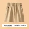 Pantalones Cortos para Niños Pantalones de Verano para Niños 2026 Nuevo Modelo Escuela Primaria Versátiles de Longitud Media Finos Negros Azules Pantalones de Uniforme Escolar